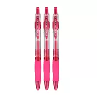 齐心 GP108 速干按动中性笔 子弹头0.5mm 红 12支盒