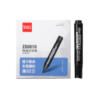 齐心 ZG0010 物流记号笔 2.0mm 黑 12支装