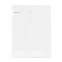 齐心 ZA0011 办公透明档案袋 A4 绳扣式 白 10个装