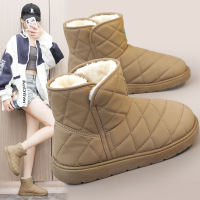 RM883新款2023冬韩版加绒高帮雪地靴女学生高帮增高休闲保暖棉鞋