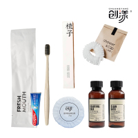 创漾洗漱套装 6件套 牙刷+长条梳+香皂+洗发水+沐浴露