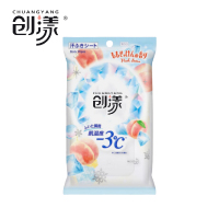 创漾(CHUANGYANG)CN2051 无酒精冷感降温湿巾白桃香10片/包(计价单位:包)
