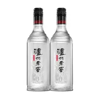 泸州老窖黑盖光瓶42度 500ml*2瓶 浓香型白酒 光瓶酒