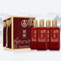 五粮液祺商鸿运 52度浓香型国鼎绿豆酒450ml*4瓶/箱