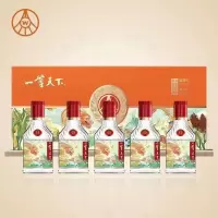 五粮液一尊天下52度五谷丰登100ml*5/提