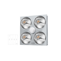 奥普(AUPU)浴霸[不安装] 灯暖D3B 多功能 防爆取暖灯泡即开即热 照明换气 按键开关 300*300集成吊顶适配