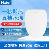 海尔(Haier) 防水智能马桶盖通用即热式电子坐便盖板马桶圈自动加热冲洗烘干 遥控升级款DF-45