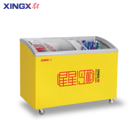 星星(XINGX)SD/SC-246SY展示柜商用冰柜246升 冷藏冷冻单温转换玻璃门卧式冷柜平岛柜 超市便利店速冻雪柜