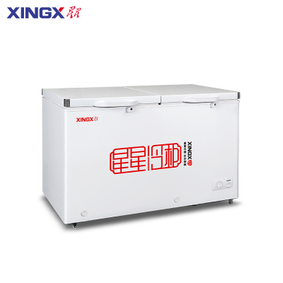 星星(XINGX)BCD-406GA 冰柜双温406升 冷冻冷藏双温双箱无需除霜冷柜 超市便利店大容量商用雪柜