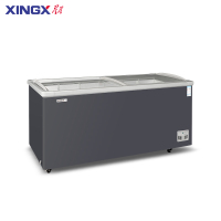 星星(XINGX)SD/SC-730B 展示柜商用冰柜大容量冷藏保鲜柜卧式玻璃门冷柜冷冻速冻柜超市便利店大冰柜