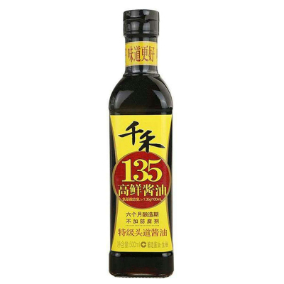 千禾高鲜生抽酱油(特级1.35)(单瓶装)500mL