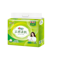 心相印云感系列88抽三层立体压花塑装纸面巾x8包
