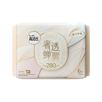 高洁丝奢透蝉翼日用卫生巾280mm6片