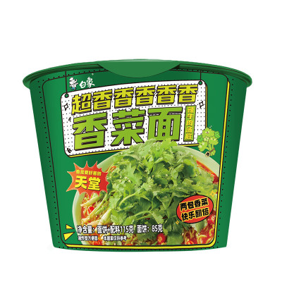 白象桶面香菜面115g