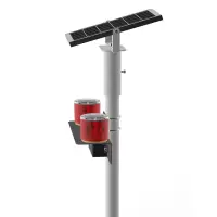 羚翎 LLBJQ-12 1W 3.7V IP66太阳能语音警示灯