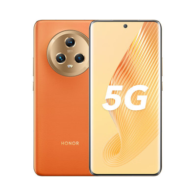 荣耀Magic5 16GB+256GB 燃橙色 6.73英寸悬浮四曲屏 第二代骁龙8旗舰芯片 全网通版 5G手机