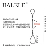 JIALELE 钢丝绳 (直径10毫米x8米)根