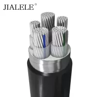JIALELE 低压3+2芯铝电缆 YJLV-3*4+2*2.5平方 额定电压0.6/1KV 米