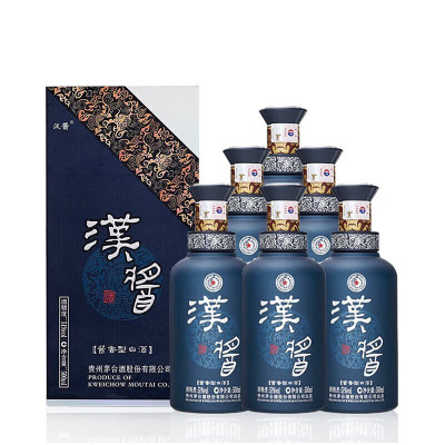 贵州茅台 汉酱酒 铂金蓝汉酱 51度酱香型白酒 500ml*6瓶整箱装