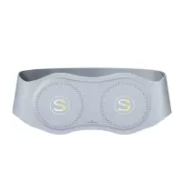SKG腰部按摩器 W7 浅灰色 智能按摩腰带腰部按摩仪暖腹热敷舒缓腰部背部酸胀按摩仪护腰椎带/七夕生日礼物