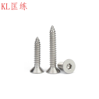 匡练不锈钢 沉头内六角自攻螺丝M4*10-M4*40