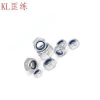 匡练304不锈钢防松六角锁紧螺母3mm-24mm