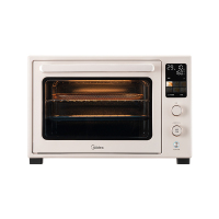 美的（Midea）Q40风炉家用多功能烤箱 石墨烯免预热/热风空气炸/四面搪瓷/彩屏屏显/复脆/发酵 奶油桃色
