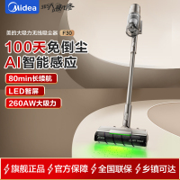 美的(Midea)吸尘器家用F30无线手持吸尘器 绿光显尘 除螨除尘车载轻量大吸力