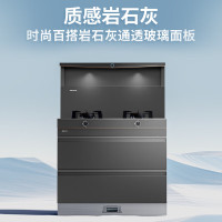 森歌(SENG)集成灶L1 消毒柜款 二星级消毒外观美 大容量 一体式吸烟机燃气灶具 抽油烟机燃气灶 灰色天然气