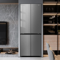 Ronshen/容声BCD-421WVS1FPCZ竹锦瑜十字门平嵌养鲜冰箱