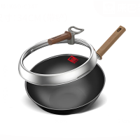 康巴赫(KBH)[钛香]不锈钛铁炒锅无涂层不粘炒菜铁锅