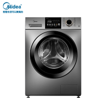 美的(Midea)滚筒洗衣机全自动V33洗烘一体机除菌净螨羽绒云朵烘简尚系列超薄款 10公斤手机智控MD100V33WY