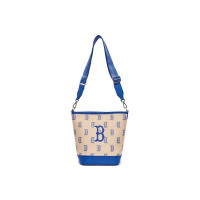 [可扫码识别]MLB单肩包男包女包复古老花水桶包斜跨休闲包时尚百搭