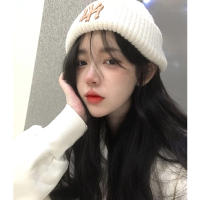 [可扫码识别]MLB新款秋冬女毛线帽NY保暖LA针织刺绣时尚百搭冷帽酷