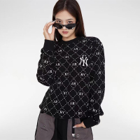 [可扫码识别]MLB卫衣满标NY复古老花宽松圆领 2023冬新款男女长袖时尚