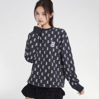 [可扫码识别]MLB 正品卫衣2023秋季新款老花满印圆领新款上衣时尚