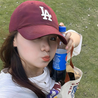 [可扫码识别]MLB帽大标男女同款可调节鸭舌遮阳软顶新款刺绣