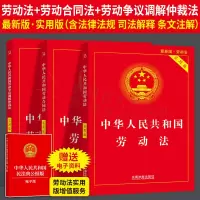 正版 2023适用新版劳动法+劳动合同法+劳动争议仲裁法实用版 全套3本 劳动法劳动合同劳动争议法律法规法