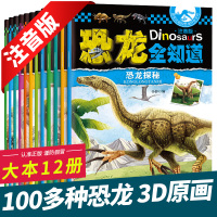 恐龙书大百科儿童版全套12册 儿童读物绘本3一6-8岁小学生课外读物 少儿图书科普类大全恐龙时代全知