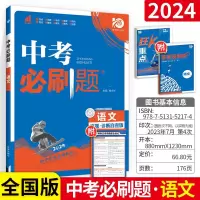 2024中考必刷题语文数学英语物理化学生物地理政治历史初三总复习练习题人教版全套总复习初二三教辅资料