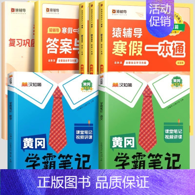 寒假一本通[人教版]+学霸笔记语数下册[人教版] 小学五年级 [正版]2024年新版寒假一本通小学一年级上册寒假作业全套