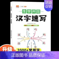 汉字速写 小学通用 [正版]小学生思维导图速记汉字升级版生字开花汉字速记识字书幼儿启蒙认字卡片趣味拼图轻松儿童学字神器练