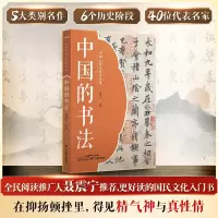 中国人的文化常识课 中国的书法 5大类名作6个历史阶段40位代表名家书法大家篆隶楷行草书科普及读物 中国书法史图文结合书