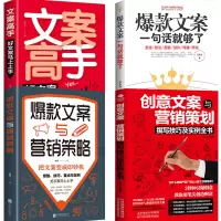 全4册 创意文案与营销给平凡日常的礼物+文案高手+文案一句话就够了 文案与营销策略 文案写作范例技巧生重要之事励