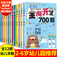 全脑开发全脑开发思维训练700题+3000题儿童思维逻辑专注力训练书绘本2-4-5-6-7岁益智书幼儿园宝宝左右脑智力开