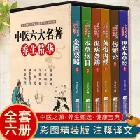 [精装6册]中医六大名著养生精华 黄帝内经神农本草经伤寒论金匮要略本草纲目温病条辨 医学卫生健康宝典