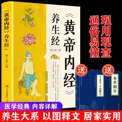 黄帝内经 养生经 中医养生书籍大全基础理论健康养生类皇帝内经十二经脉揭秘与应用四季养生法全书白话文版人体经络穴位图解书按