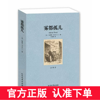 雾都孤儿原著正版中文原版全译本查尔斯狄更斯世界名著小说外国经典文学作品 北方文艺出版社 区域