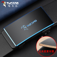 啄木鸟牛皮皮带无牙自动扣头裤带裤腰带青中年休闲商务百搭真皮层