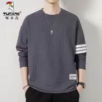 啄木鸟卫衣男士2025年秋季新款宽松休闲运动上衣服圆领长袖T恤男